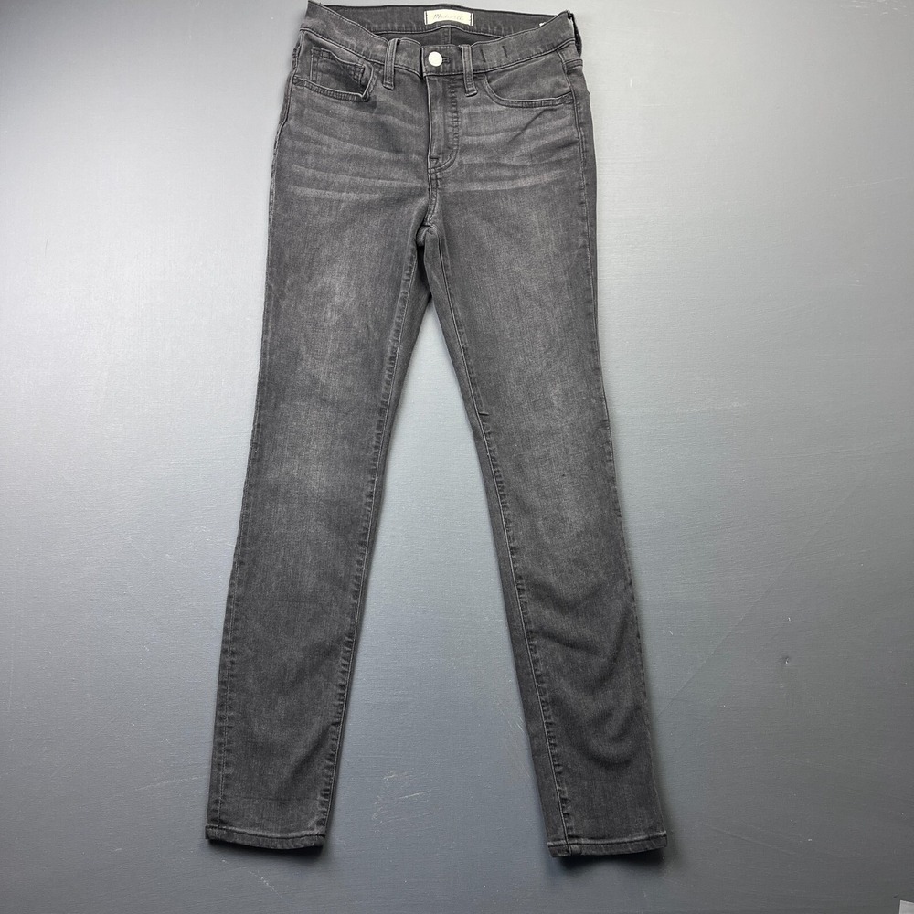 Madewell Women's 25 Black Skinny Jeans High Rise Stretch Denim Roadtripper Y2K